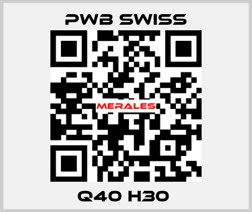 Q40 H30  PWB Swiss