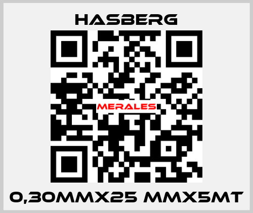 0,30MMX25 MMX5MT Hasberg