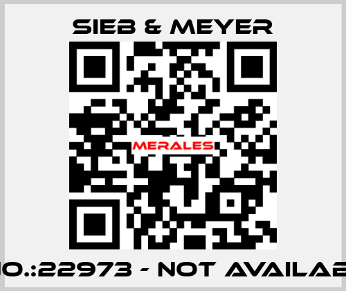 S/NO.:22973 - not available  SIEB & MEYER