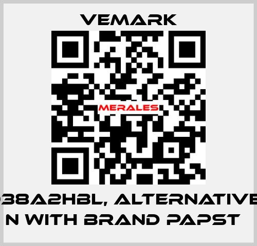 VM12038A2HBL, alternative 4656 N with brand Papst   Vemark