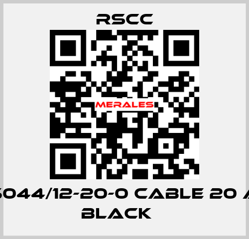 M85044/12-20-0 Cable 20 AWG BLACK    RSCC