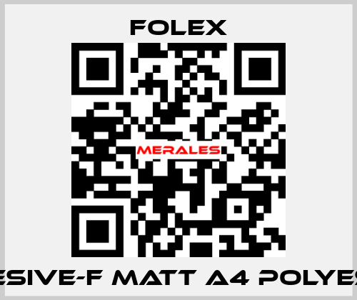 ADHESIVE-F MATT A4 POLYESTER Folex