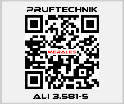 ALI 3.581-5  Pruftechnik