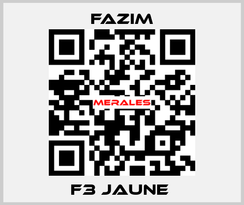 F3 JAUNE  Fazim