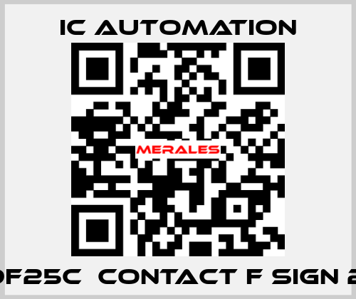 H19F25C  Contact F sign 2,5  ic automation