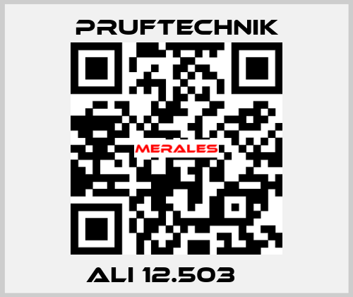  ALI 12.503     Pruftechnik