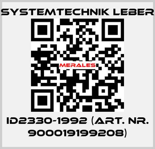 ID2330-1992 (art. nr. 900019199208) Systemtechnik LEBER