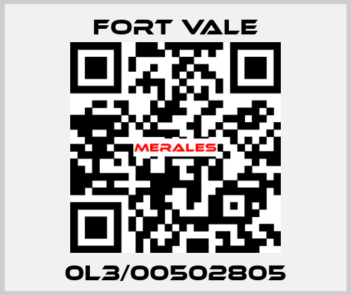 0L3/00502805 Fort Vale