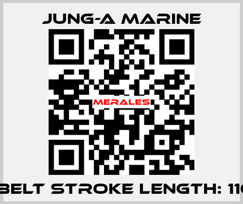 V-belt stroke length: 1100 JUNG-A MARINE