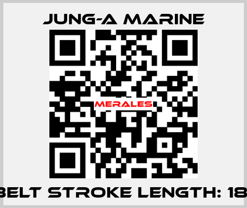 V-belt stroke length: 1800 JUNG-A MARINE