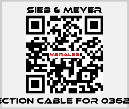 connection cable for 0362140DC SIEB & MEYER