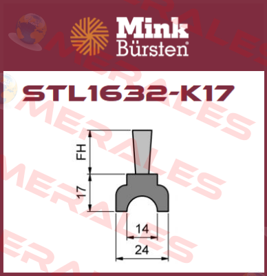 STL1632-K17 Mink Bürsten