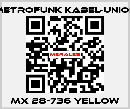 MX 28-736 yellow METROFUNK KABEL-UNION