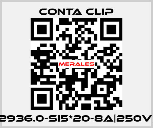 2936.0-SI5*20-8A|250V| Conta Clip