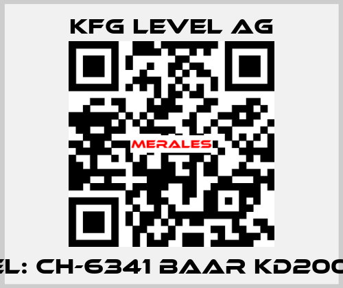 Model: CH-6341 Baar KD2000115/1 KFG Level AG