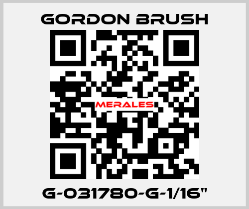 G-031780-G-1/16" Gordon Brush