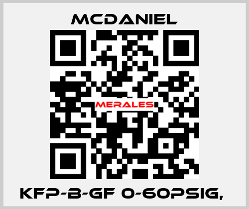 KFP-B-GF 0-60PSIg,  McDANIEL