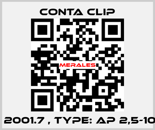 P/N: 2001.7 , Type: AP 2,5-10 WH Conta Clip