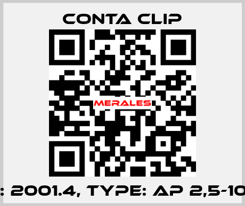 P/N: 2001.4, Type: AP 2,5-10 BK Conta Clip