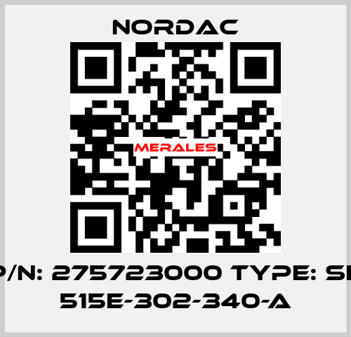 P/N: 275723000 Type: SK 515E-302-340-A NORDAC