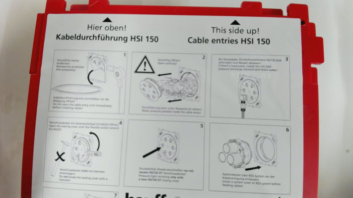 HSI150 1x1 K/100 (3030303428) HAUFF-TECHNIK