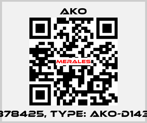 P/N: 378425, Type: AKO-D14323-C AKO