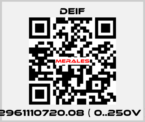 2961110720.08 ( 0..250V ) Deif