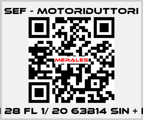 RMI 28 FL 1/ 20 63B14 SIN + LCB SEF - MOTORIDUTTORI