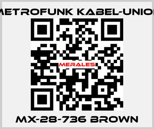 MX-28-736 Brown METROFUNK KABEL-UNION