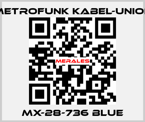 MX-28-736 blue METROFUNK KABEL-UNION