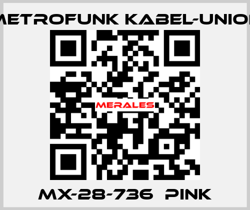 MX-28-736  pink METROFUNK KABEL-UNION