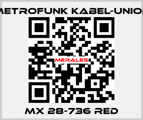 MX 28-736 Red METROFUNK KABEL-UNION