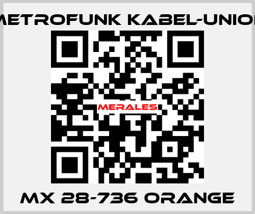 MX 28-736 orange METROFUNK KABEL-UNION