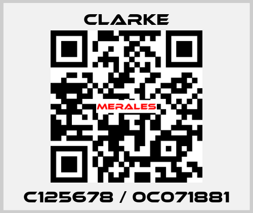 C125678 / 0C071881 Clarke