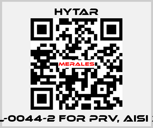 WPL-0044-2 FOR PRV, AISI 316  Hytar