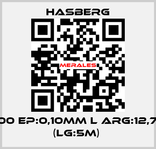 XC100 EP:0,10MM L ARG:12,7MM (LG:5M)  Hasberg