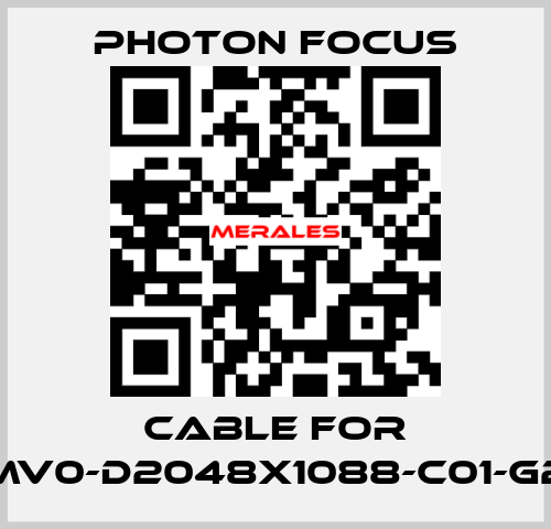 cable for MV0-D2048X1088-C01-G2 PHOTON FOCUS