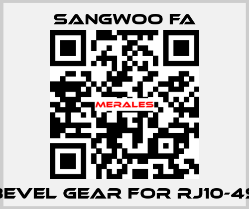 Bevel Gear for RJ10-4S Sangwoo FA