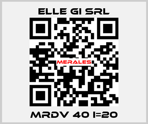 MRDV 40 I=20 ELLE GI SRL