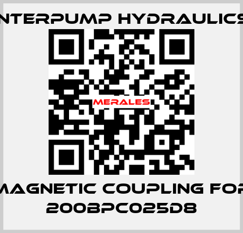 magnetic coupling for 200BPC025D8 Interpump hydraulics