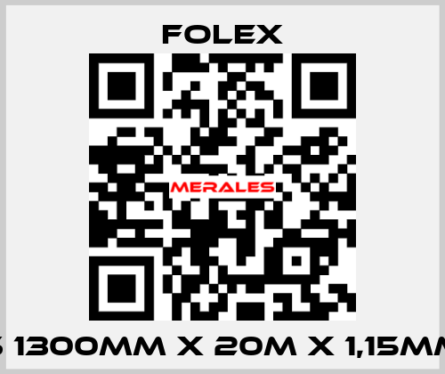 S 1300mm x 20m x 1,15mm Folex