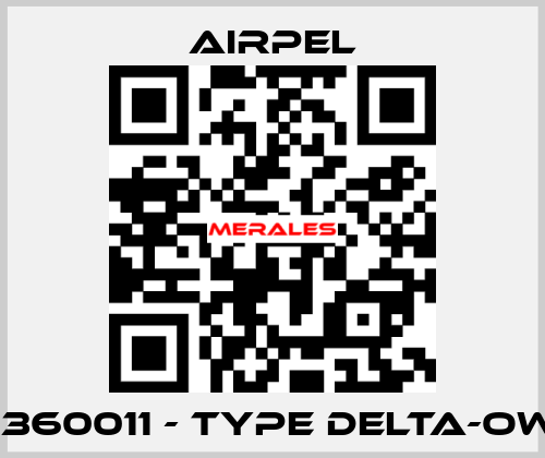 00360011 - Type DELTA-OW/O Airpel