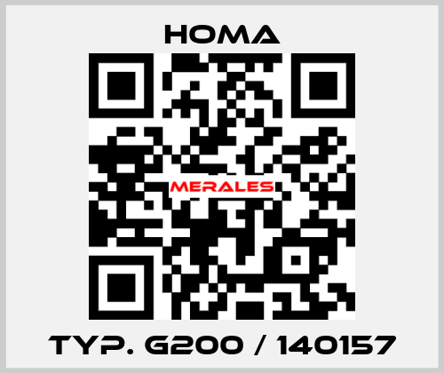 Typ. G200 / 140157 HOMA