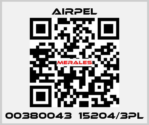 00380043  15204/3PL Airpel