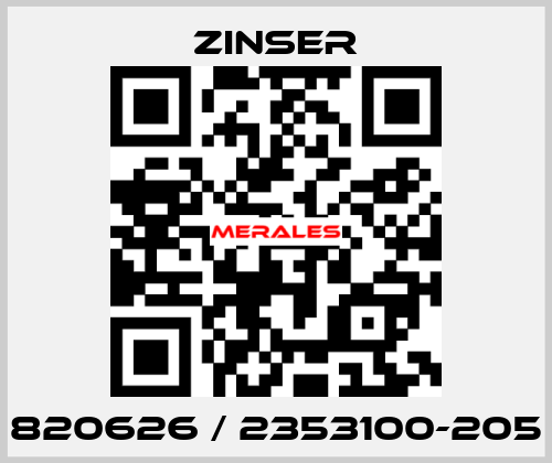 820626 / 2353100-205 Zinser