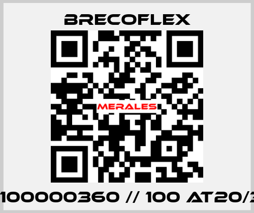 9550100000360 // 100 AT20/3.000 Brecoflex