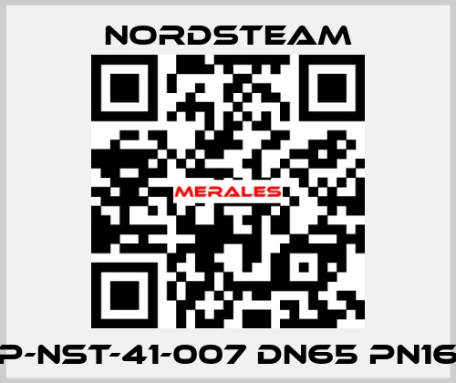 P-NST-41-007 DN65 PN16 NORDSTEAM