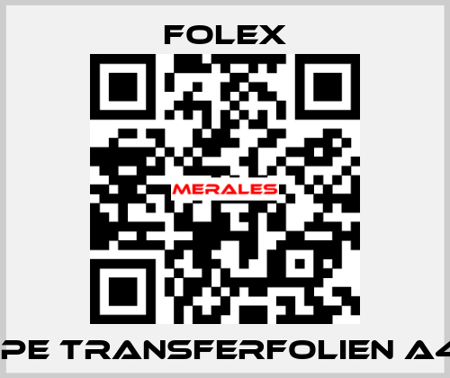 VPE Transferfolien A4   Folex