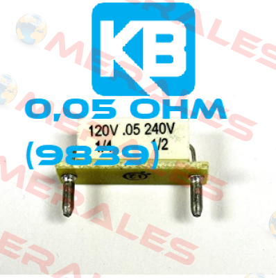 0,05 oHM (9839) KB Electronics