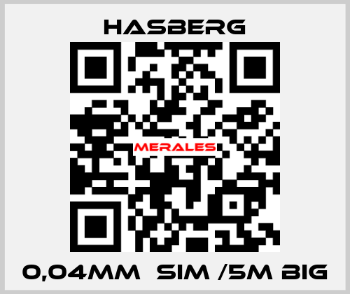 0,04MM  SIM /5M BIG Hasberg